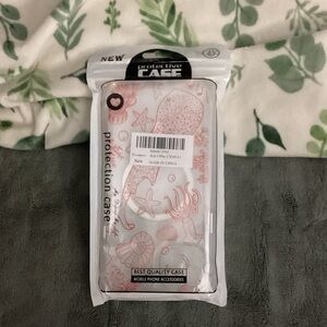 Protective Case with Red Sea Life Design for I-Phone 15 Plus